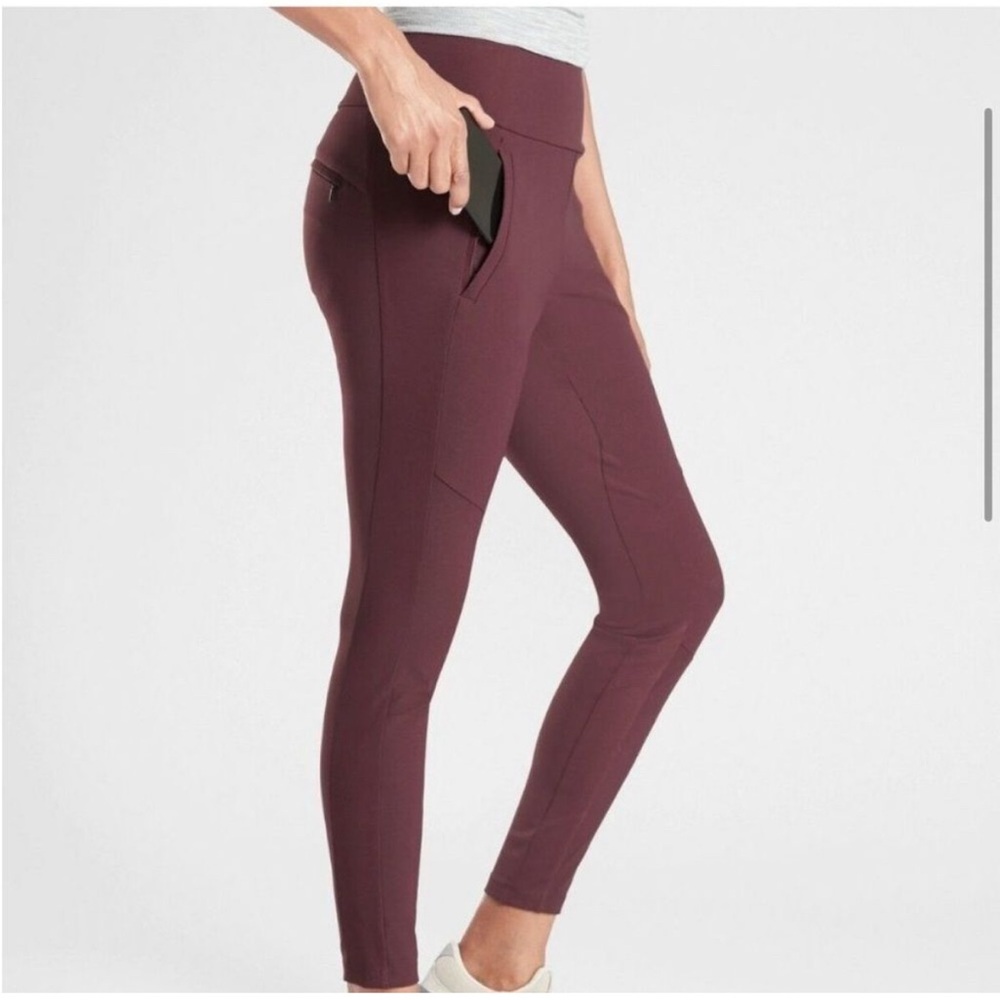 Athleta Headlands Tights Maroon 4